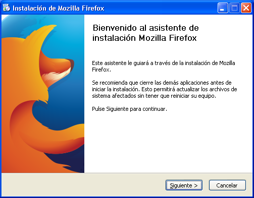 Mozilla Firefox install